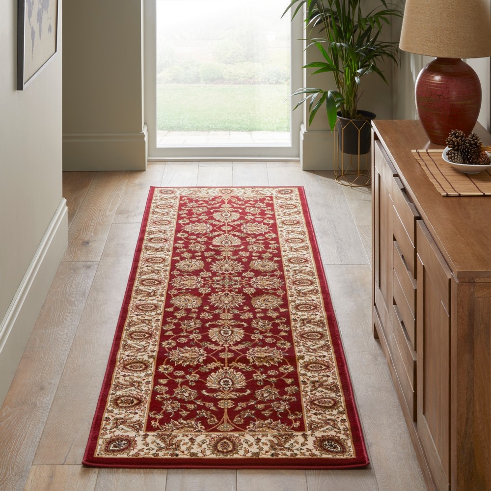 Grand Heritage GH102 Traditional Persian Runner Rugs by Concept Looms in Red